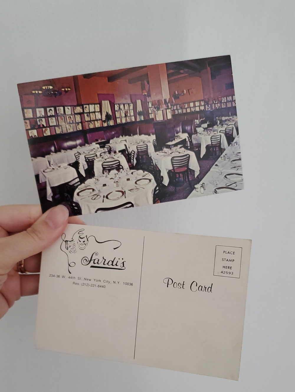 Vintage Fardi's New York City Restaurant Set Of 2 Postcards - Multi-Color